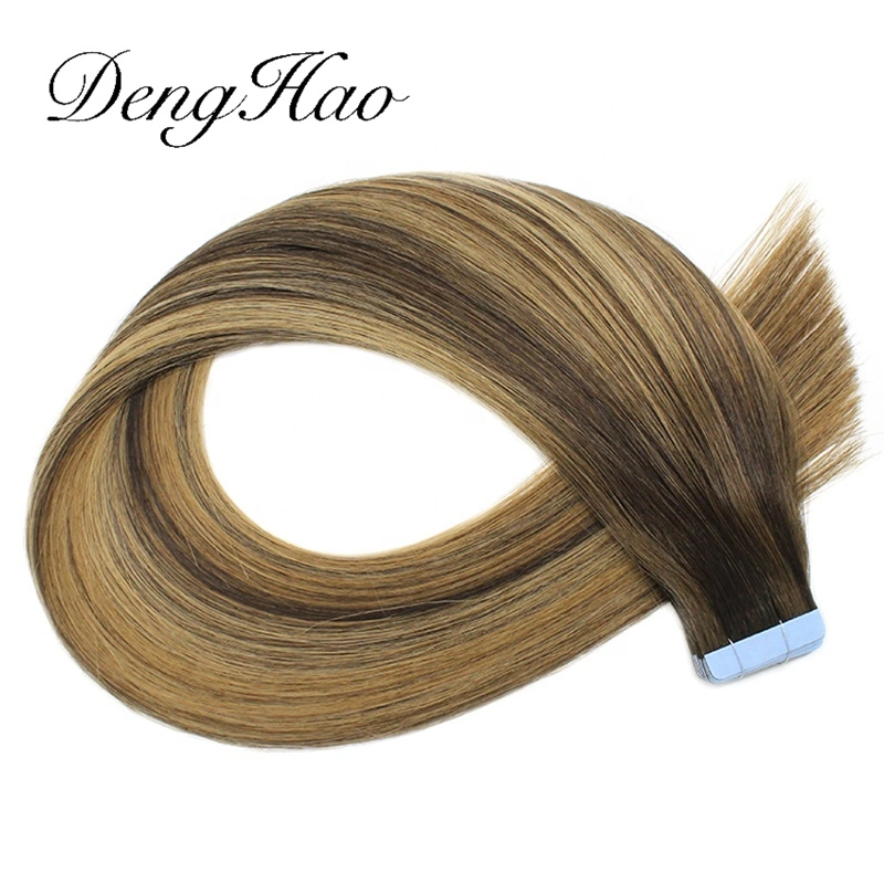 Factory Virgin Remy Full Cuticle Tape in Hair Extension Piano Color