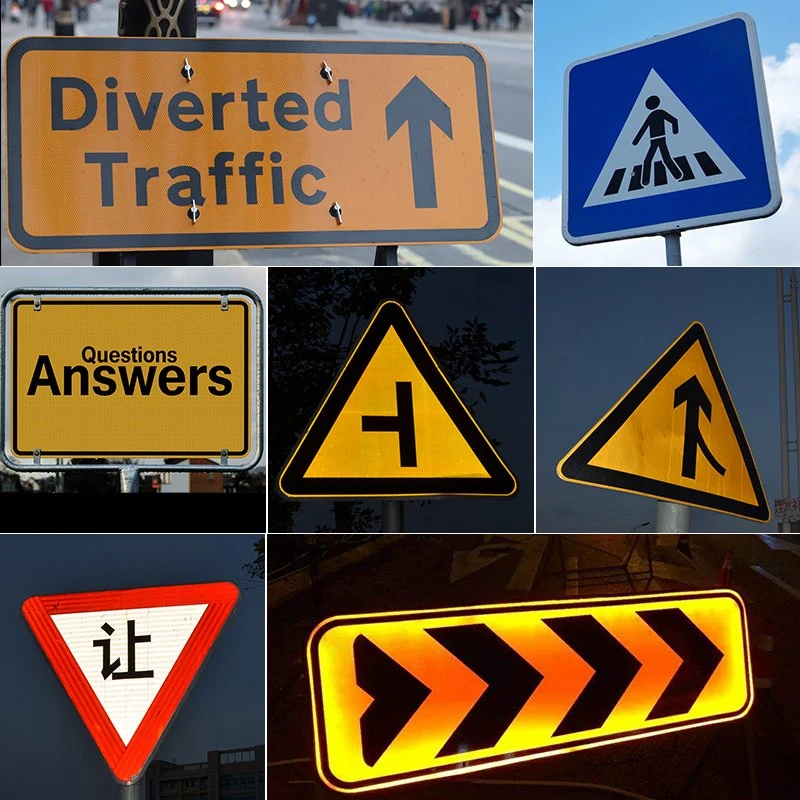 Self Adhesive Reflective Film Road Sign Plastic Delineator Post