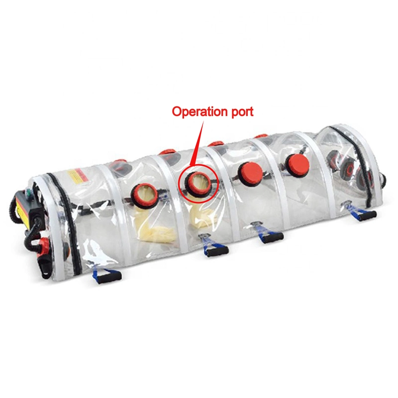 Laboratorio Biobase clínicos hospitalarios de la cámara de aislamiento biológico para el traslado del paciente infectado