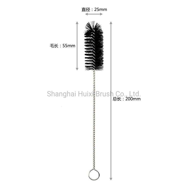 Nylon Bristle Small Bottle Tube Cleaning Brush