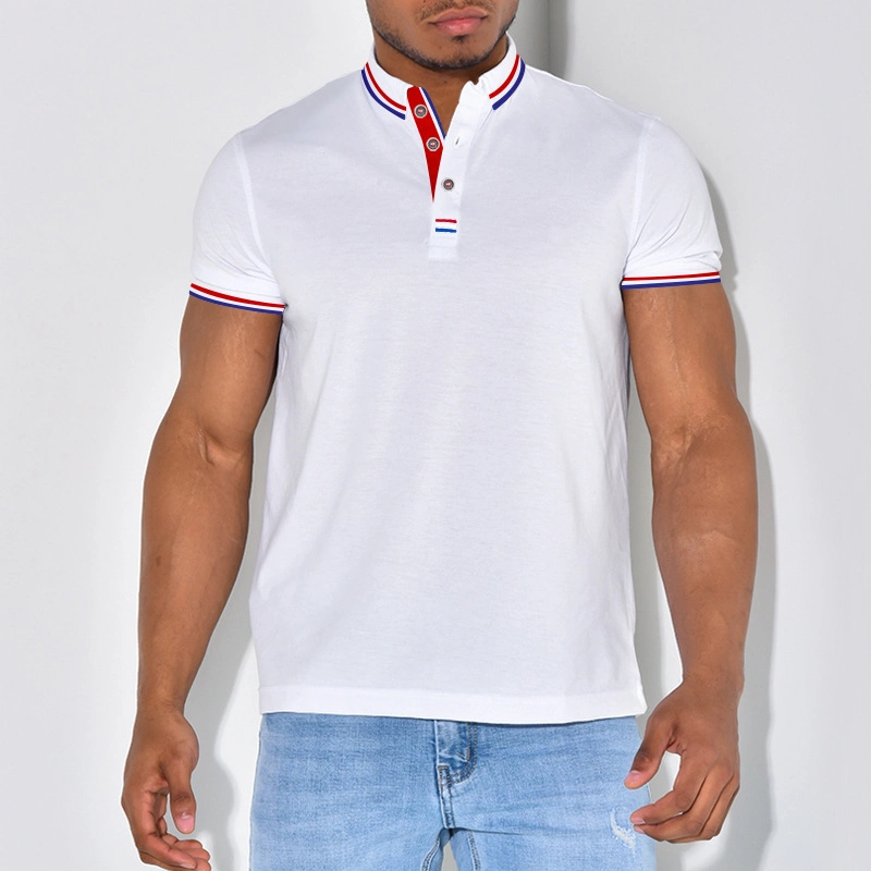 Chemise polo d'affaires populaire en coton personnalisée bon marché pour hommes.