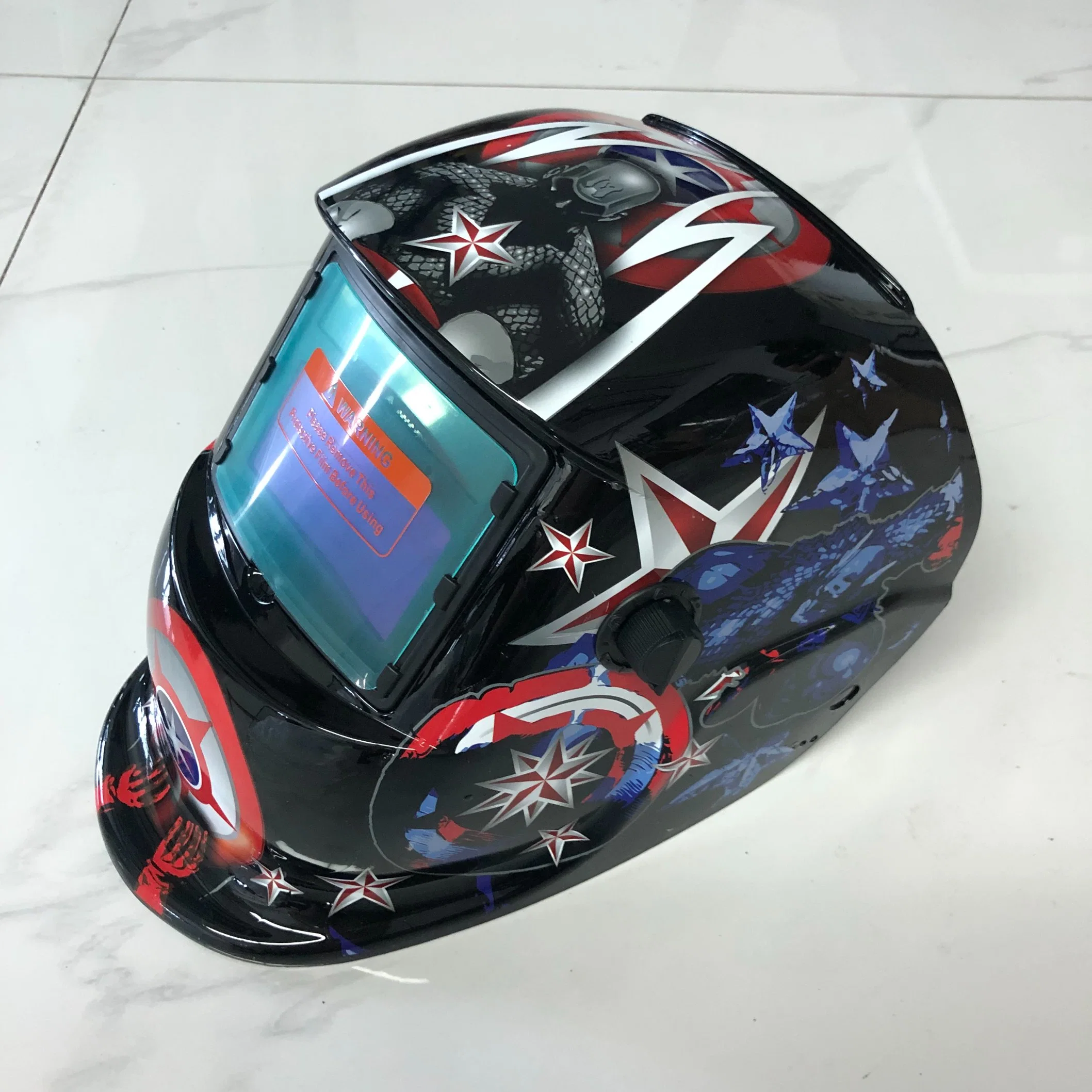 Auto Darking Welding Helmet with Color Pattern (6A1009)