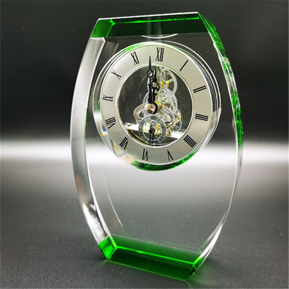 New Green Crystal Clock Trophy Awards