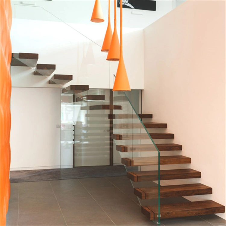 Wooden Stair Steps Customized Straight Staircase