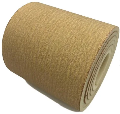 115mm*25m Yellow Sponge Backed Sand Paper Roll for Painting Removal