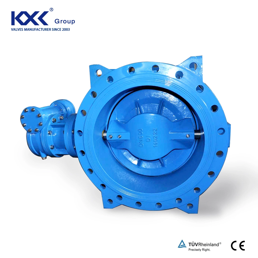 Eccentric Butterfly Valve Butterfly En593 DN350 Pn10 Narrow Body Certificated Double Eccentric