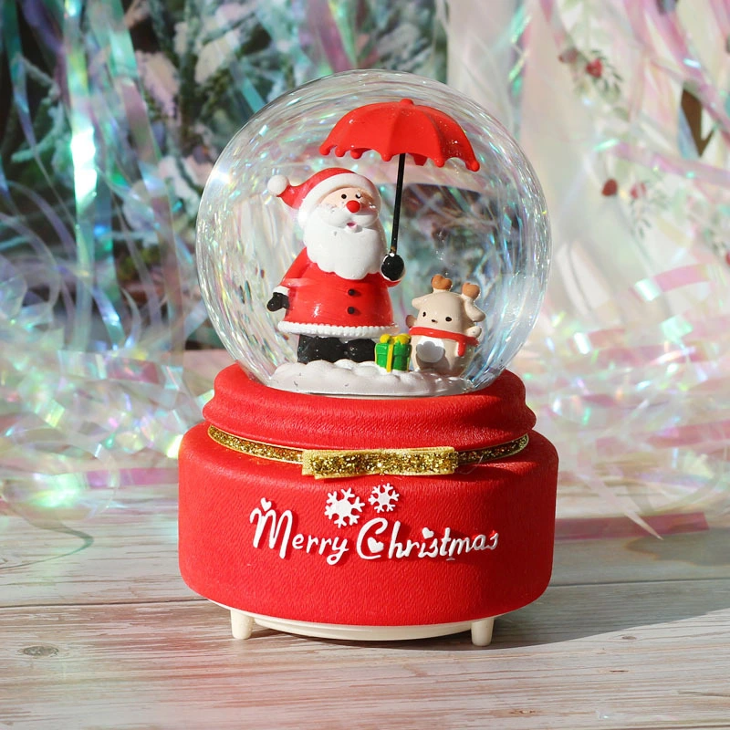 Natal populares bola de cristal Caixa de música para a promoção