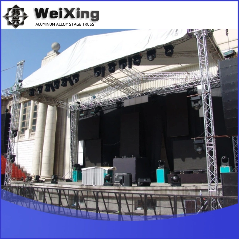 52X33X33FT, Audio System Line Array Stage Truss Eventos Aluminum Used Stock Aluminium Stage Truss for Sale Outdoor Event Stage Equipment Truss System