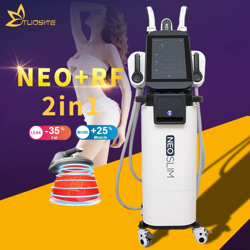 5 Handles EMS Sculpt 15 Tesla Muscle Stimulator Sculpting RF Neo Body Slimming Machine with Plevic Floor Cushion