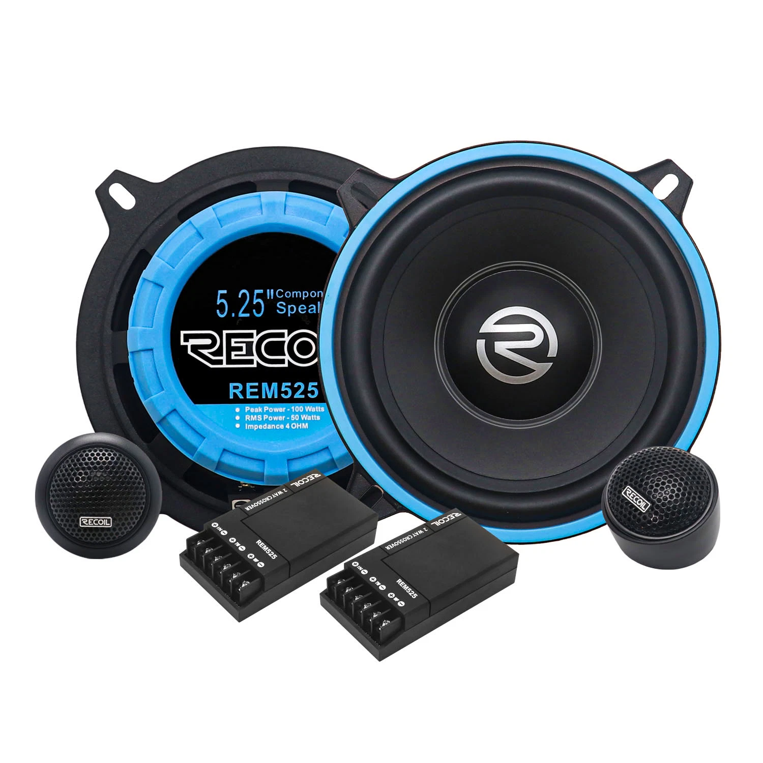 Edge Rem525 Echo Series 5.25-Inch Car Audio Component Speaker System