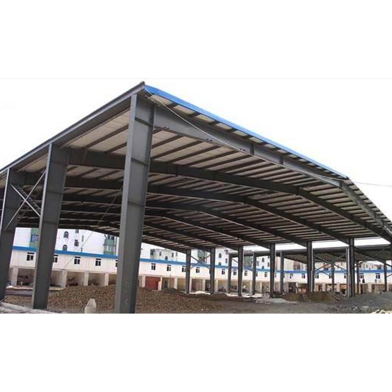 Prefabricated S235 S355 Steel Beam Welded Fabrication Building Frame Structure