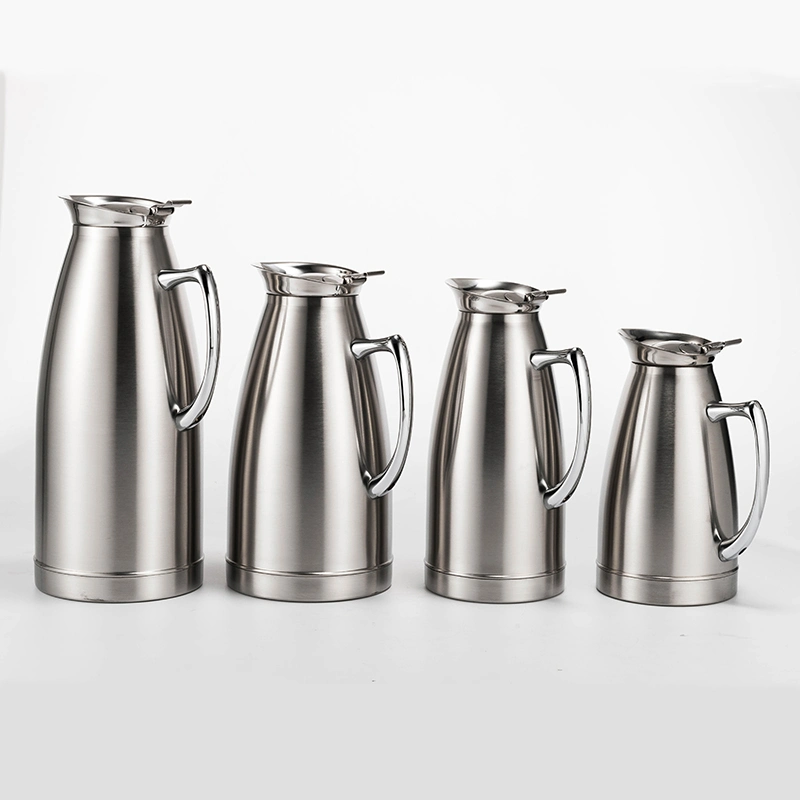 Portable Double Wall Saudi Coffee Pot Stainless Tea Coffee Pot