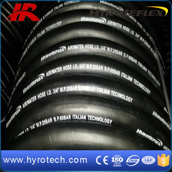 Black Red Yellow 20 Bar Compressed Air Hose Smooth Rubber