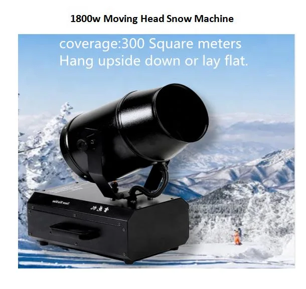 Stage DJ Party Disco Wedding Special Effect Mini 1800W Moving Head Snow Machine