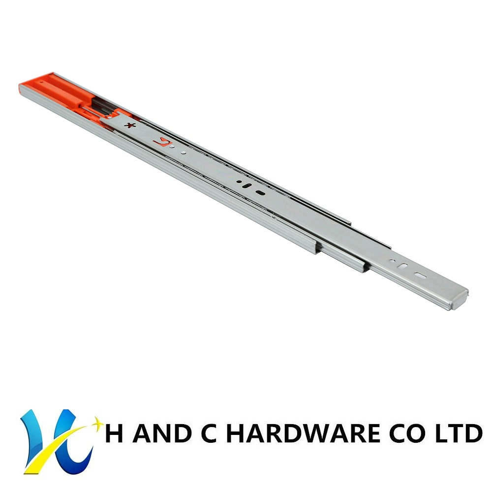 Kitchen Hardware 45mm Telescopic Soft Close Double Spring Channel Drawer Slide