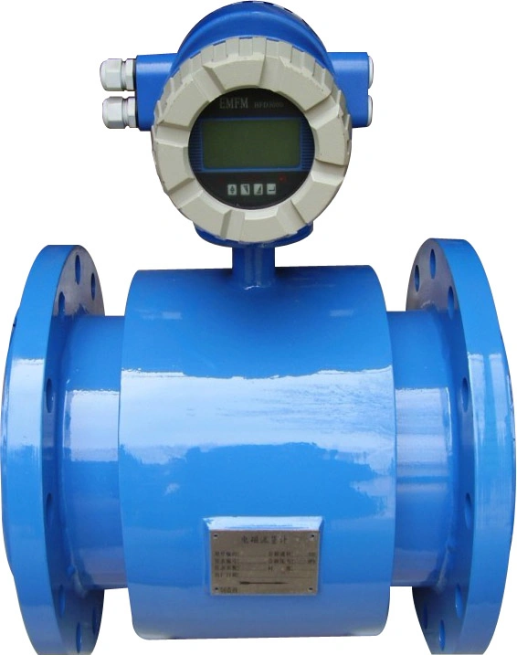 DN200mm High Precision Anti-Corrosion Lining Sewage Electromagnetic Flowmeter