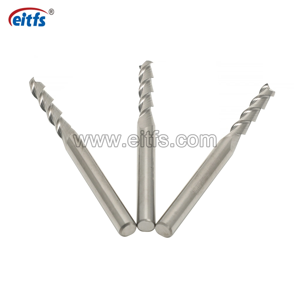 Solid Tungsten Carbide 2 Flutes Flat End Mill Cutting Tools for Aluminum