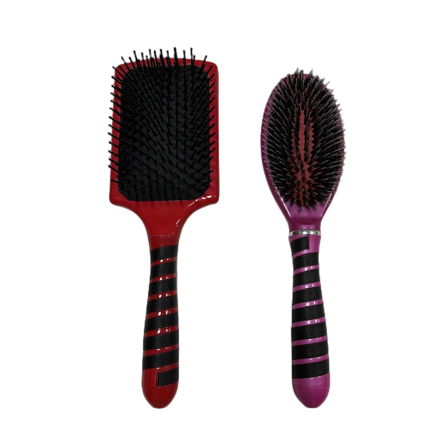 Beautichen Custom Plastic Hair Brush Cushion Scalp Massage Brush Detangling Oval Paddle Hair Comb Makeup Dry and Wet Hair Brush