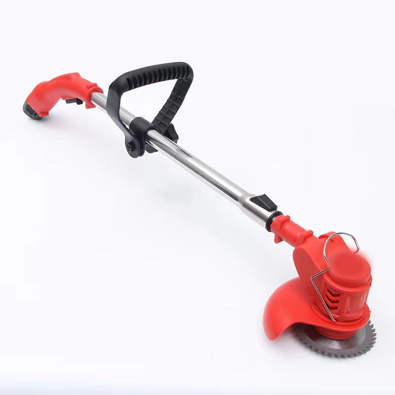 Professional Commercial Lithium Electric Garden Hand Tools Portable Manual Telescopic Grass Cutter Trimmer Push Lawn Mower