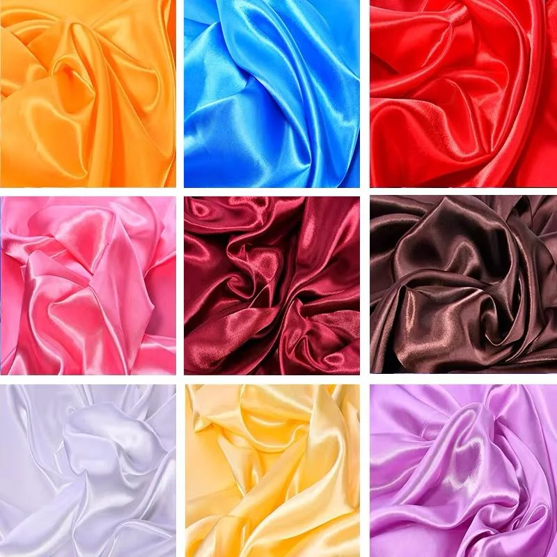 100% Polyester Dyed Fabric Polyester Fabric Satin Ethiopia