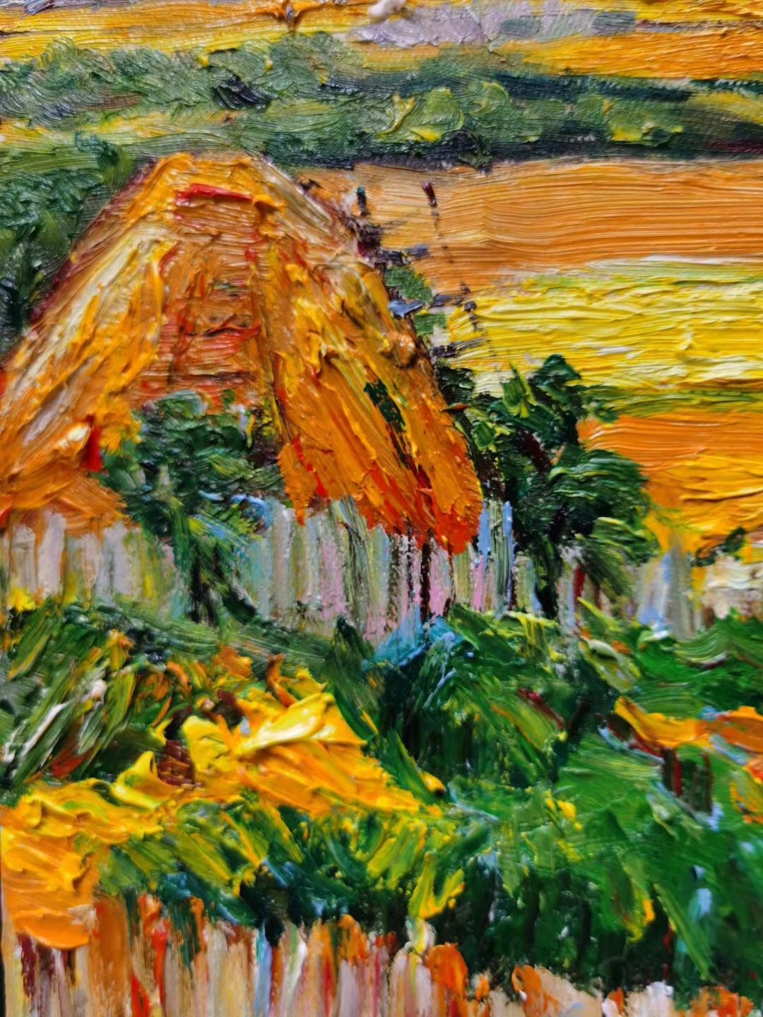 Reproduzido Van Gogh Harvest pintura a óleo por à mão