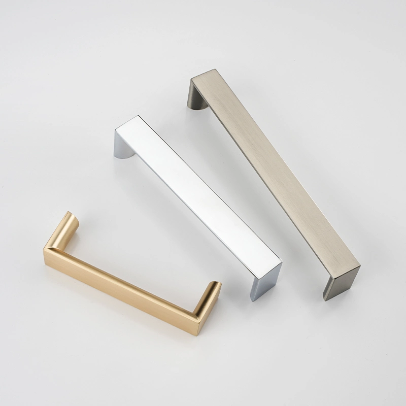 Fashion Designed Zinc Alloy Cabinet Handle High quality/High cost performance Chrome Silver Kitchen Handle America Style 96mm Drawer Handle