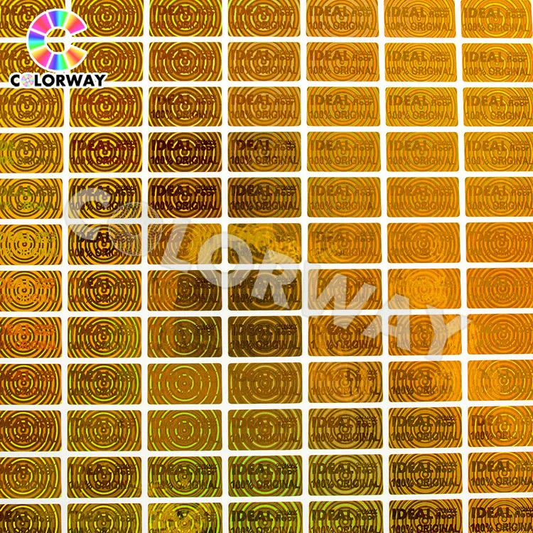 Best Selling Good Quality Full Glossy Hologram Sticker Security