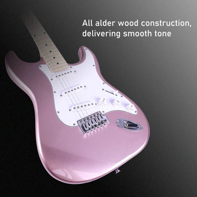 Upgrade Quality St Pink Color Electric Guitar with 5 Way Switch