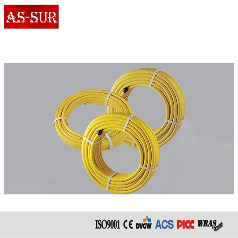 Yellow PVC Flexible Corrugated Gas Hose