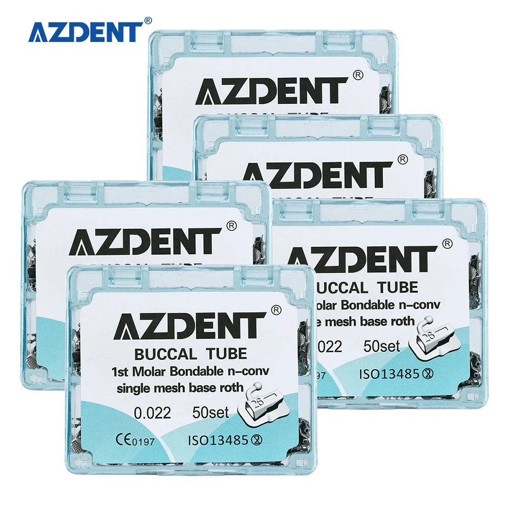 Azdent Orthodontics 1st Bondable Non-Convertible Roth 022 Buccal Tube Set