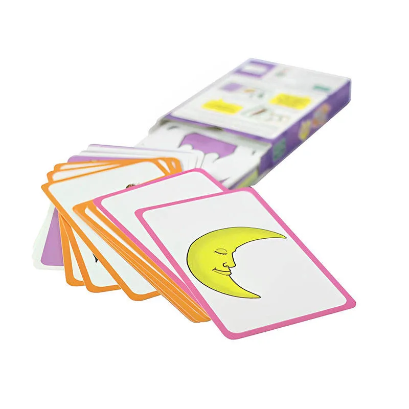 Think Tank cérebro das crianças Cartão Inglês Puzzle Brinquedo Cartão de Memória Flash Cards