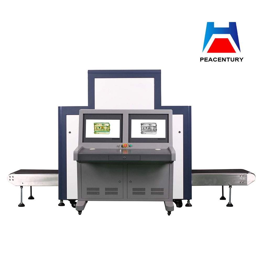 Máquina de exame de bagagem de raios X sistema de rastreio de 3 cores raio-X. Scanner de bagagem