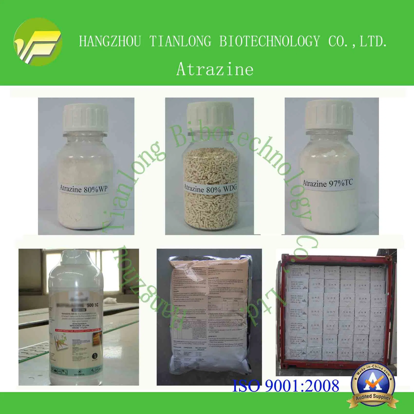 Atrazine (97%TC, 80%WP, 90%WDG, 500SC)-Herbicide