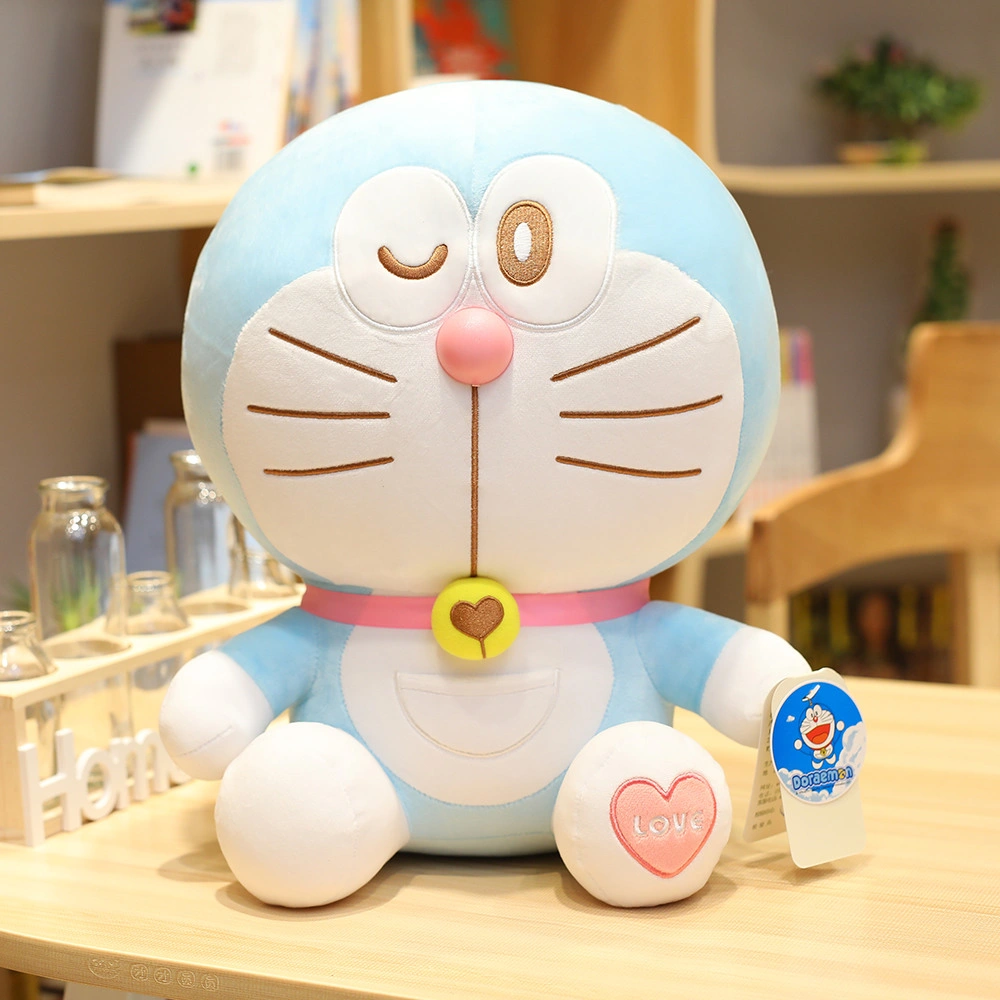 Cartoon Anime Plüsch Doraemon Jingle Katze Kissen Plüsch Spielzeug Juguetes PP Baumwolle Füllung Heim Möblierung Anhänger Raumdekoration GIF