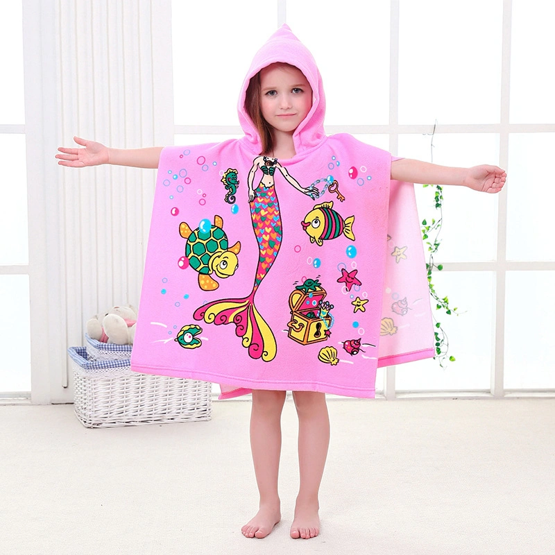 Regenerate Microfiber Beach Towel Recyclable Surf Hooded Poncho Towel