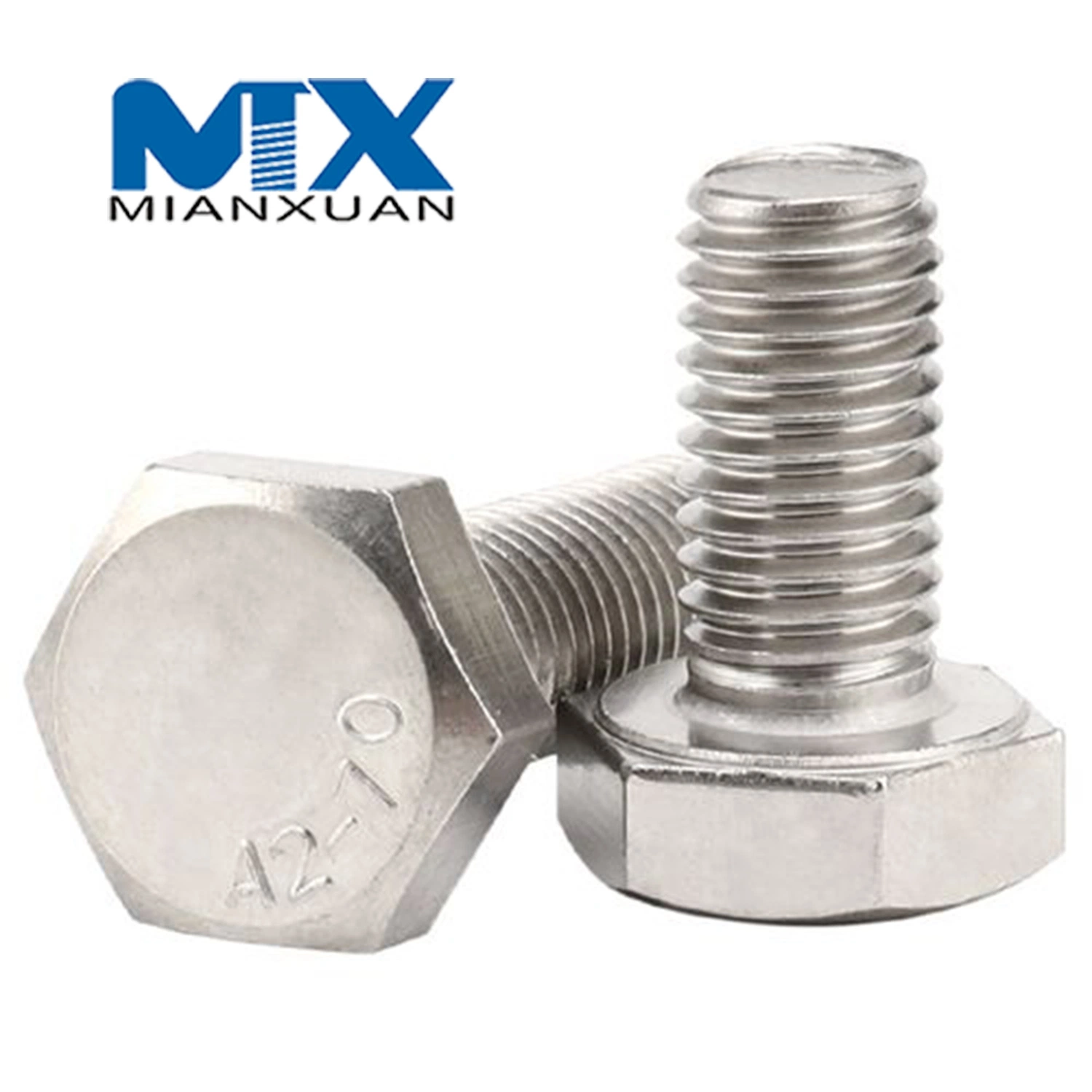 Carbon Steel Galvanized Gr4.8 Fasteners DIN933 DIN 931 DIN 601 Titanium Hexagon Head Cap Screw Nuts and Hex Bolts