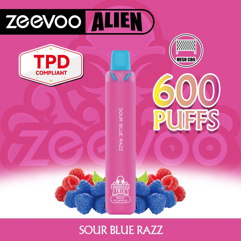 Zeevoo Aline Neueste Crystal Style Einweg E Zigarette Vape Pen 600 Puffs mit tpd