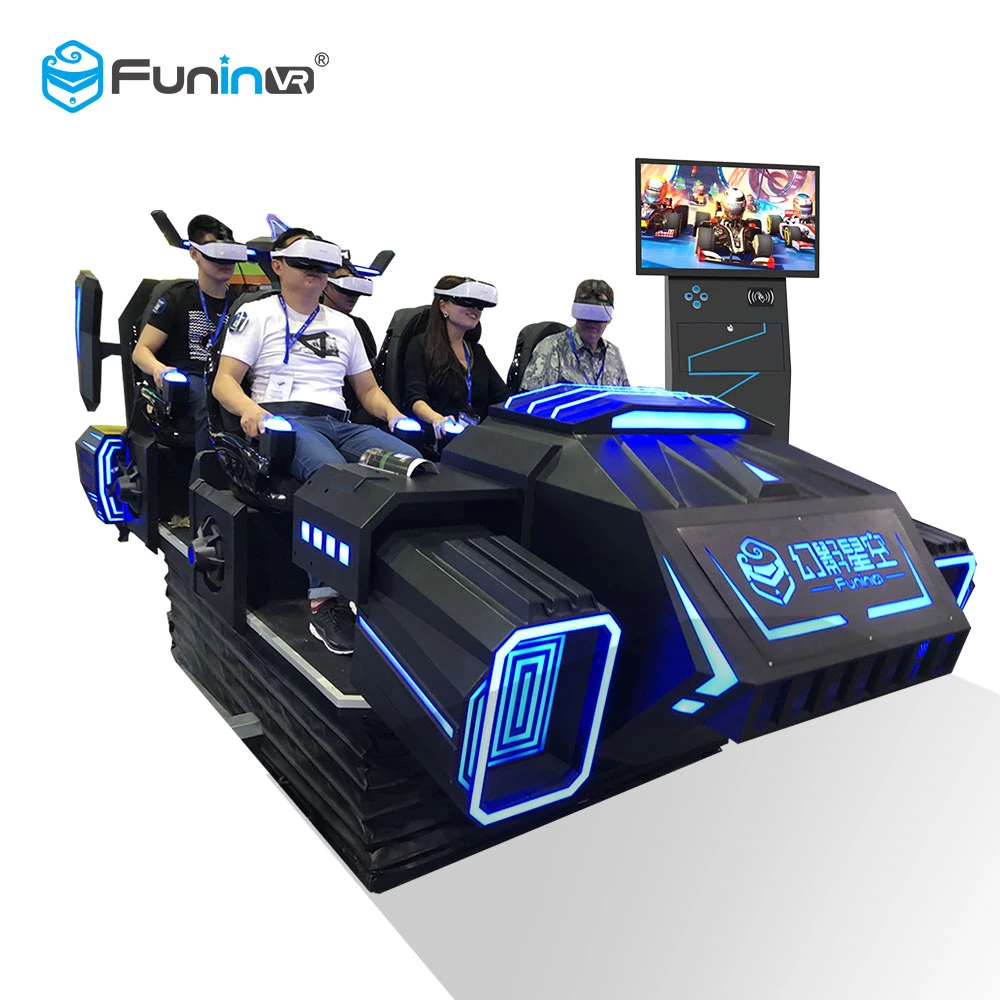 Parque de diversiones Rides 6 asientos VR Car Simulator realidad virtual Equipo