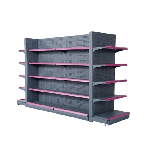 Design personalizado Canto Snack Metal Supermercado Racks Storage Shelves de exibição