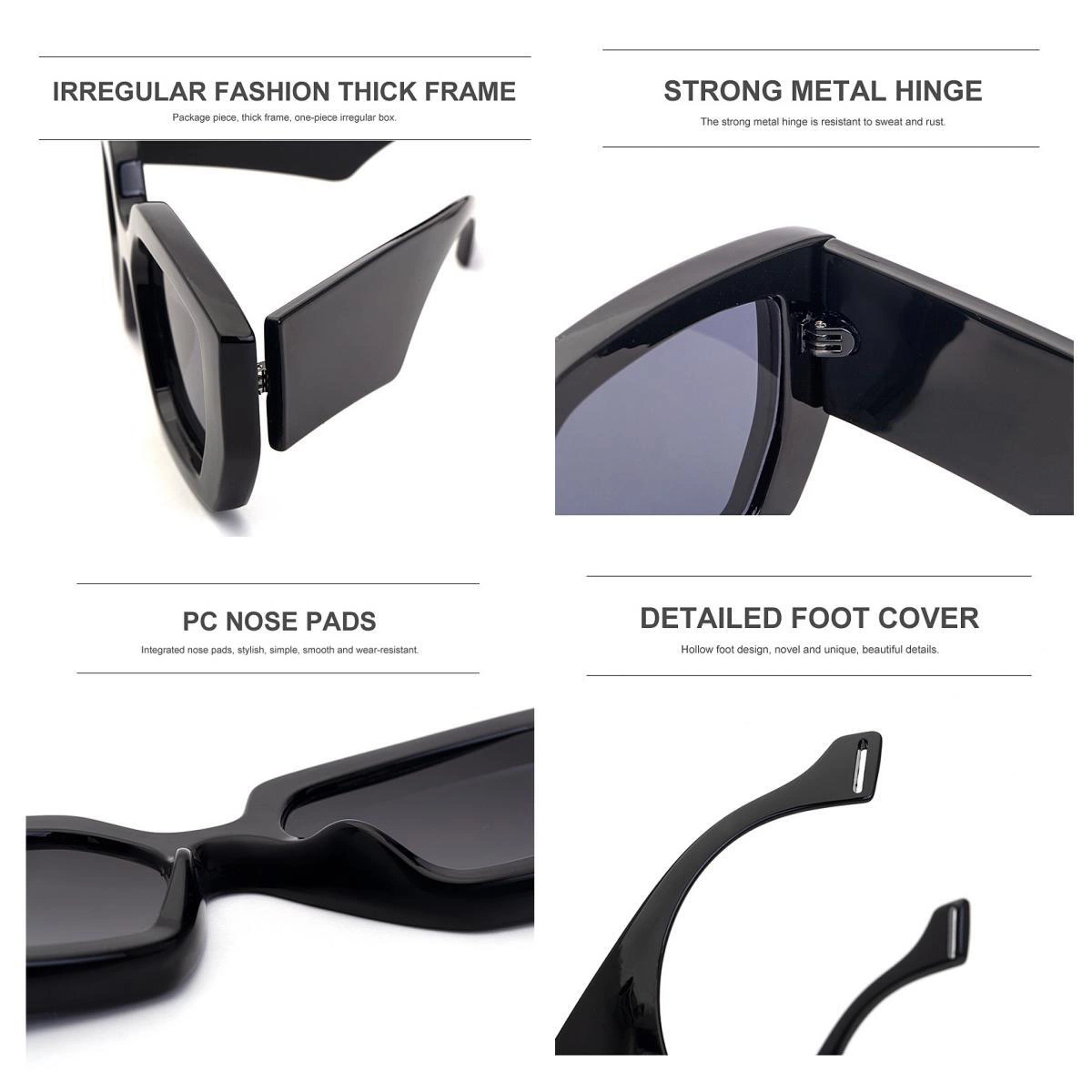 Wholesale/Supplier Custom Logo Trendy Popular Luxury High quality/High cost performance  Brand Men Women Fashion Retro Sun Glasses Cheap Eyewears Design Sunglasses