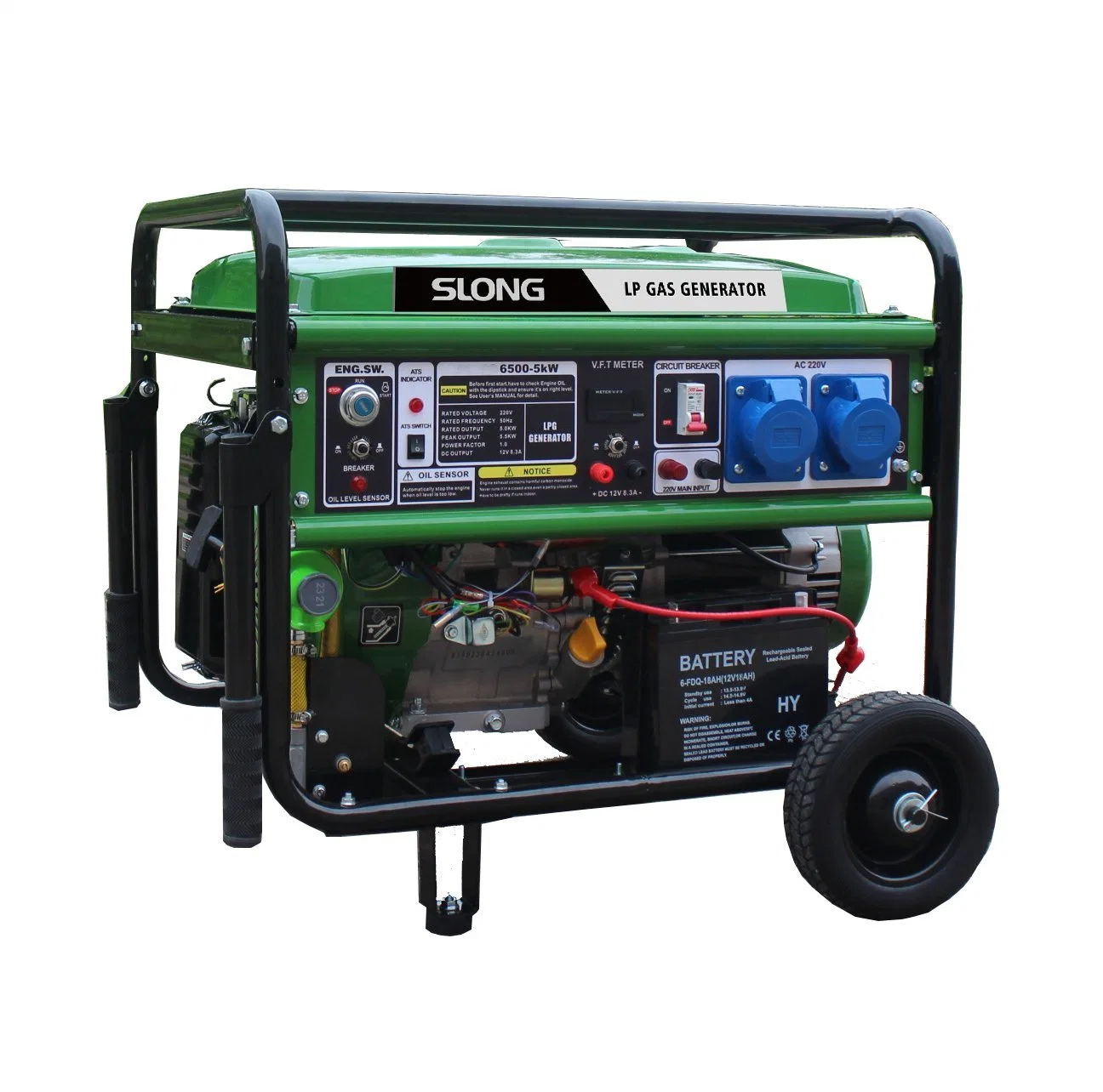 Slong Portable Gas Generator 3kw 5kw 6kw 8kw LPG Generator