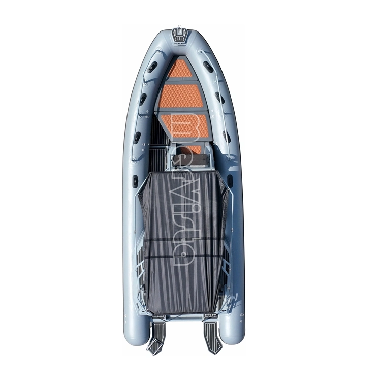CE 6.8m Bateau de mer en aluminium Bateau de pêche de luxe Yacht à moteur Gommone Con Volante Bateau de pêche 22FT