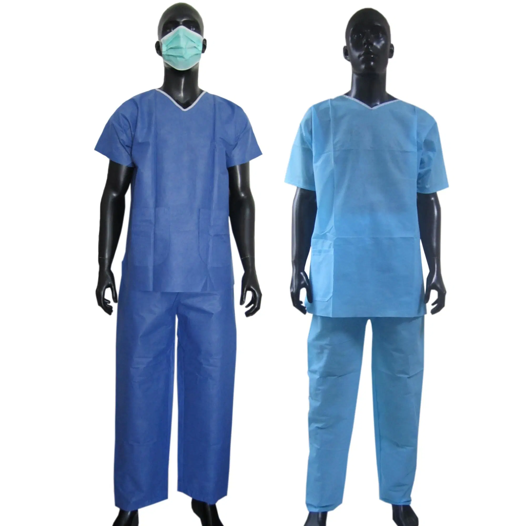 Hospital Non-Woven PP SMS Disposable Scrub Coat