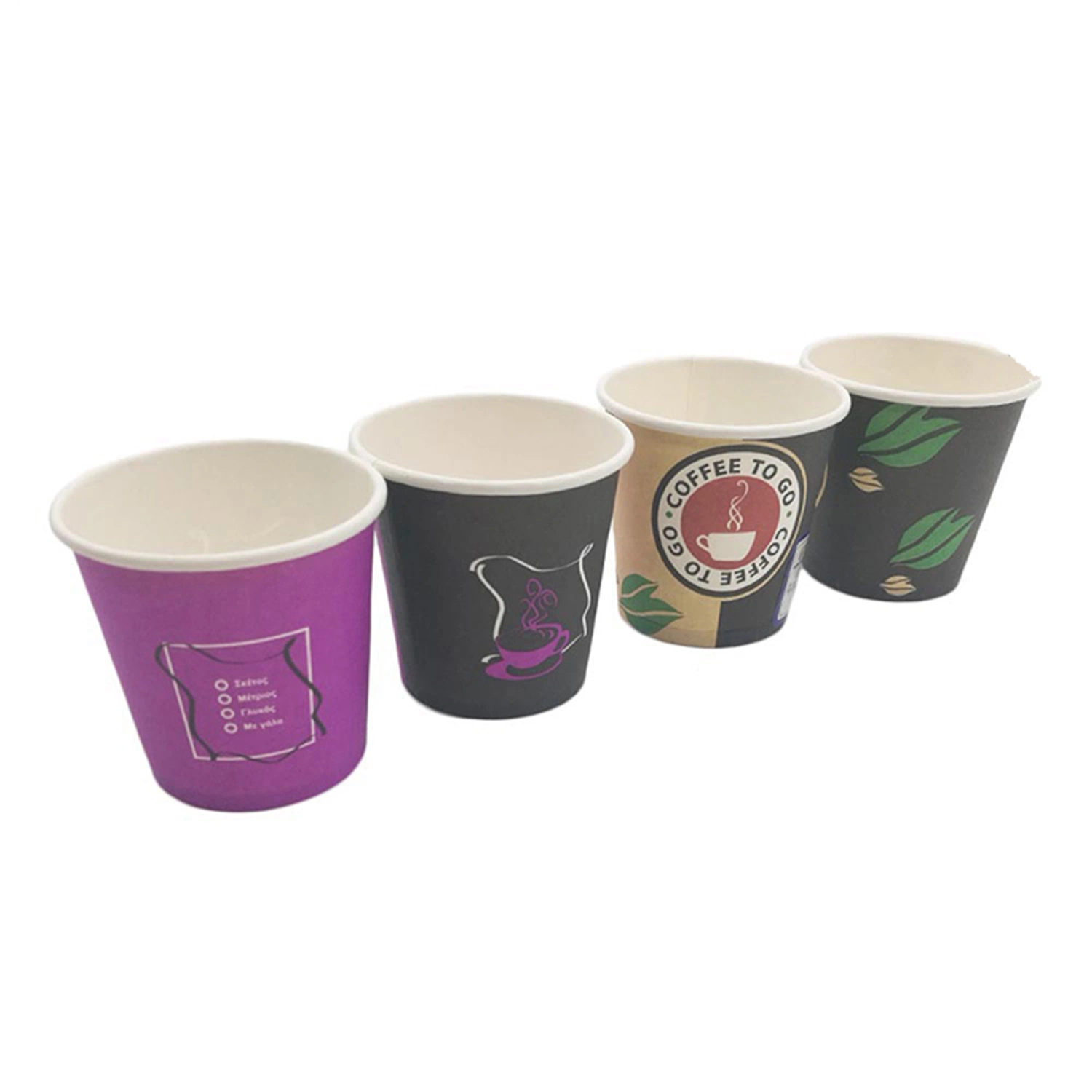 Multiple Colors Single Wall Paper Cups Disposable Cups Eco-Friendly Tableware