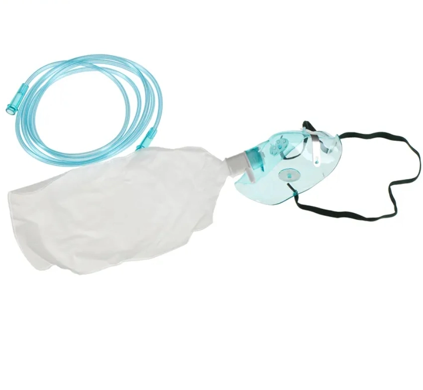 Masque d'oxygène en PVC jetable médical de haute qualité avec débit élevé Et soins de la peau