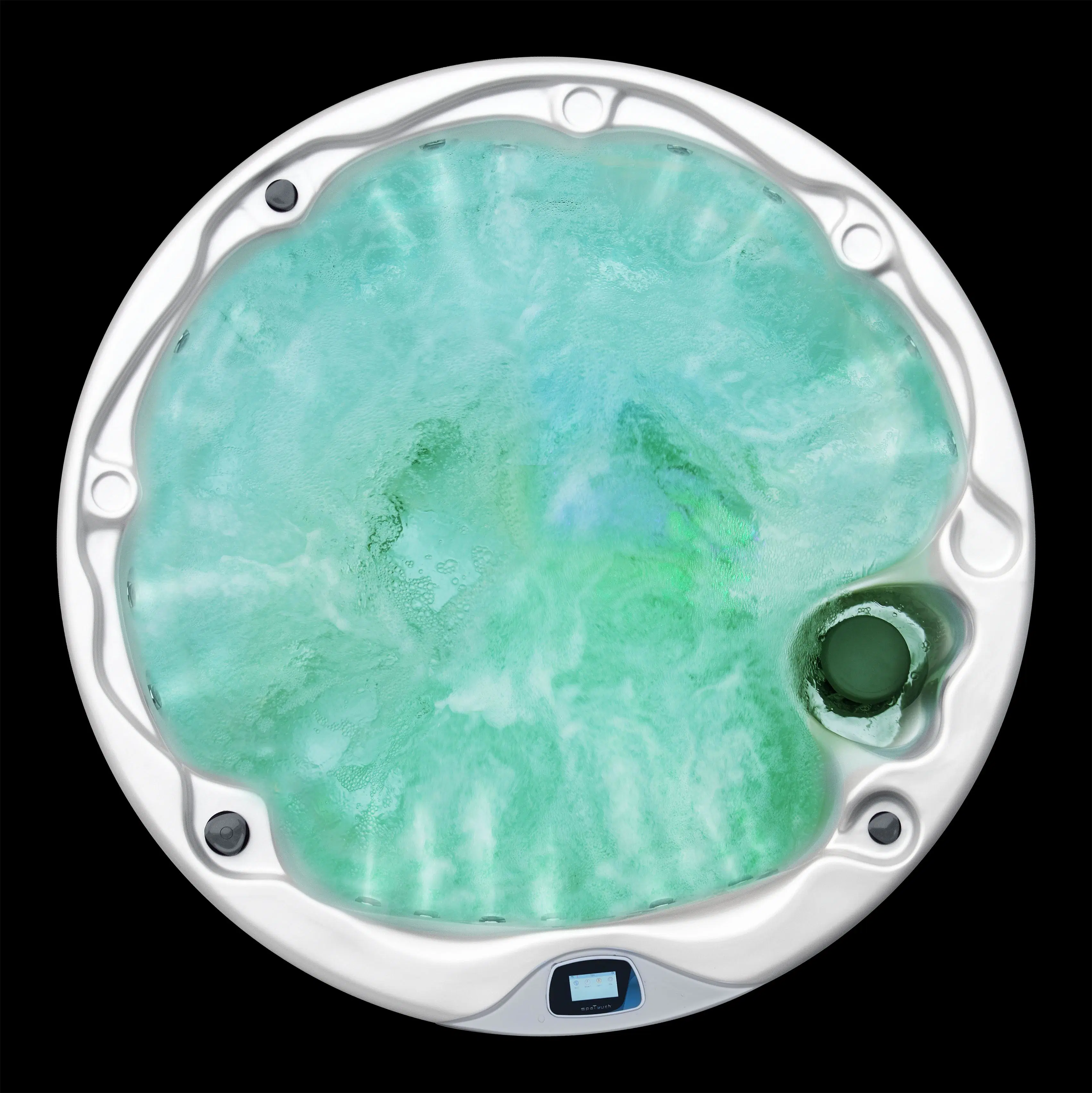 Acrílico Lucite 5 Pessoas moderna piscina ao ar banheiras de hidromassagem Quintal Jacuzzi Massagem grandes banheiras spa