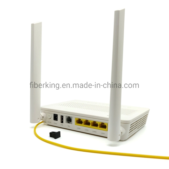 GPON ONU Huawei Eg8145V5 4GE+1tel+WiFi (5dBi) Dual Band AC WiFi Router 4GE+1tel+WiFi 2,4GHz 5GHz Glasfaser-Ausrüstung