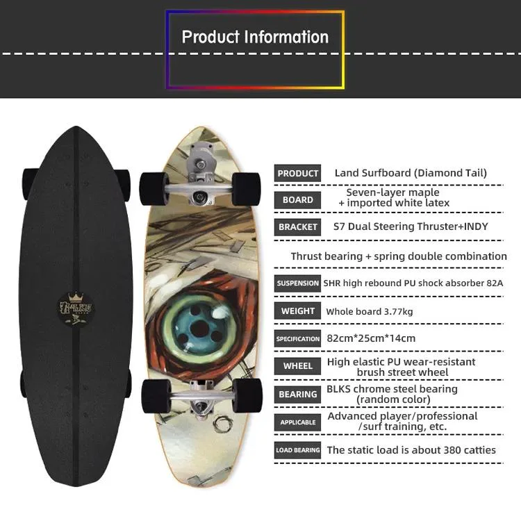 Skateboard largo a la venta de las 4 ruedas Skate Decks personalizado