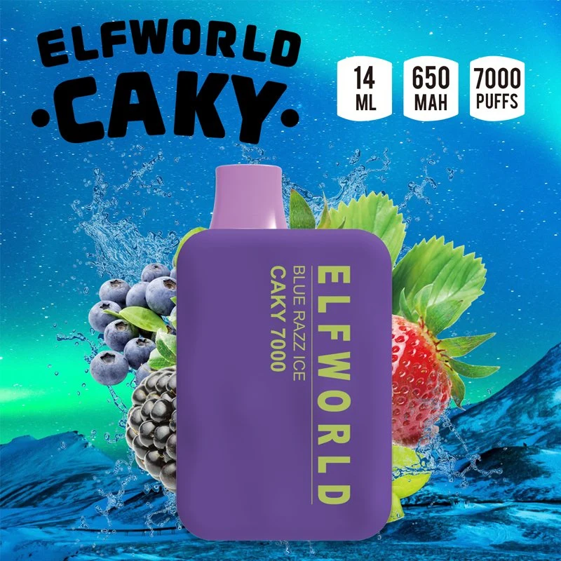 Melhor Pape descartável 2022 Elf 7000 Puffs Bar Elfworld Caky Cigarro eletrônico Cabo de Pape Pod Hookah Traço de atacado preço barato