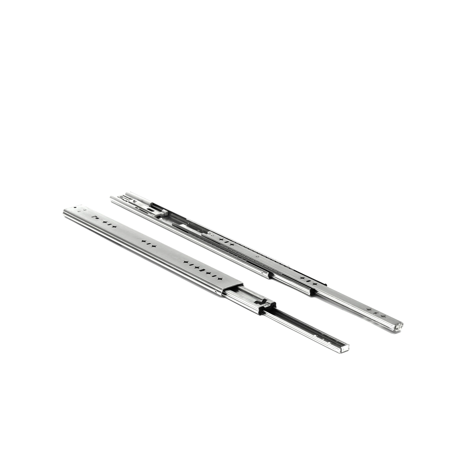 53mm Soft Closing with Bayonet Lock Handle Heavy Duty Telescopic Channel Kitchen Cabinet Tool Box Drawer Slides Rail